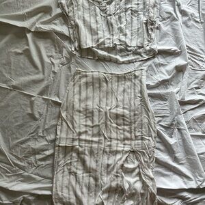 Blu Pepper Striped Skirt Set